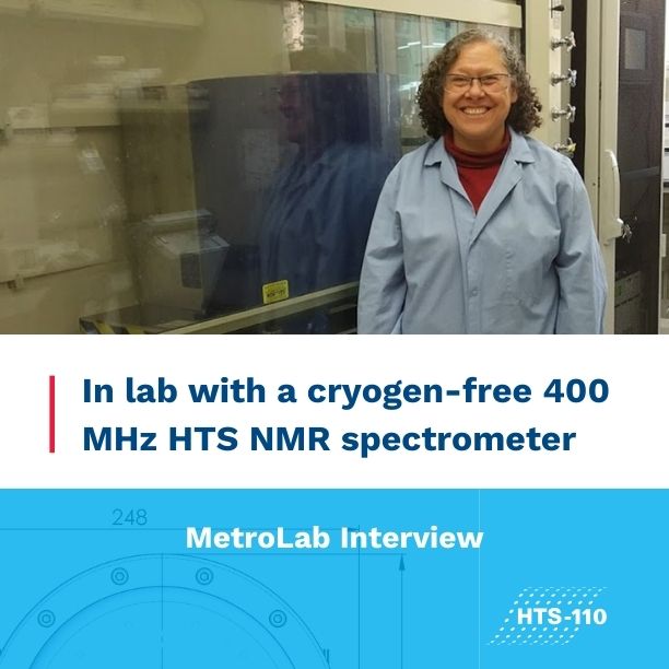 Bringing a cryogen-free 400 MHz HTS NMR spectrometer into a chemistry lab, a discussion with Maria Silva Elipe